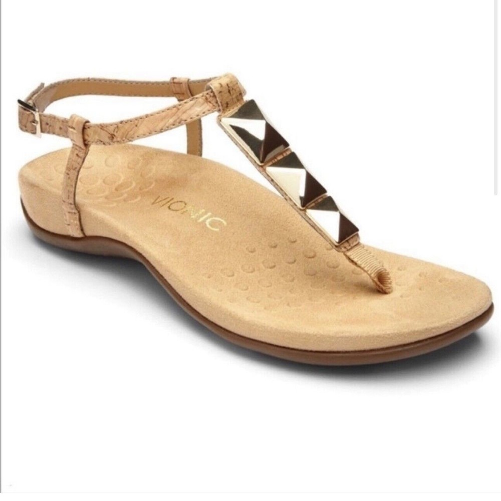 New Vionic Nala Cushioned Rest T-Strap Sandals Go… - image 3